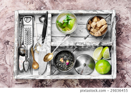 Tea with lime Tea with lime 29836455