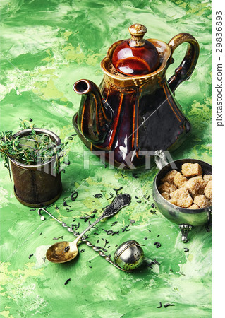 herbal tea with thyme herbal tea with thyme 29836893
