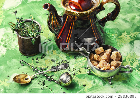 herbal tea with thyme herbal tea with thyme 29836895