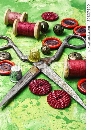 buttons and spool of thread buttons and spool of thread 29837400