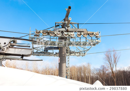 Roller system for Ski Lift at mountain ski resort 29837880