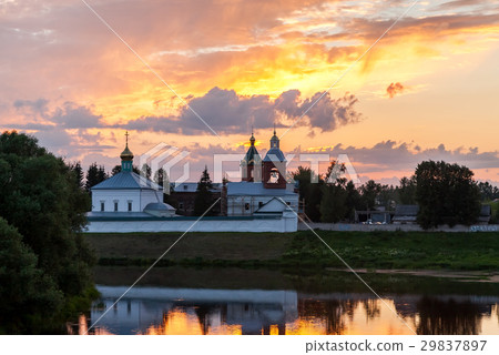 View on the Holy Spirit Monastery in sunset View on the Holy Spirit Monastery in sunset 29837897