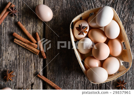 Eggs, cinnamon, buckwheat Eggs, cinnamon, buckwheat 29837961