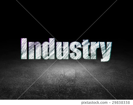 Business concept: Industry in grunge dark room Business concept: Industry in grunge dark room 29838338