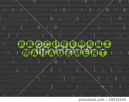 Finance concept: Procurement Management on wall Finance concept: Procurement Management on wall 29838340