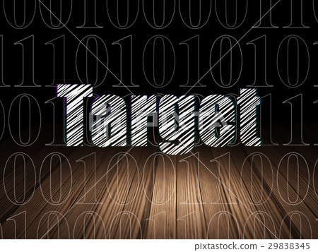 Business concept: Target in grunge dark room Business concept: Target in grunge dark room 29838345