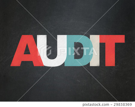 Finance concept: Audit on School board background 29838369