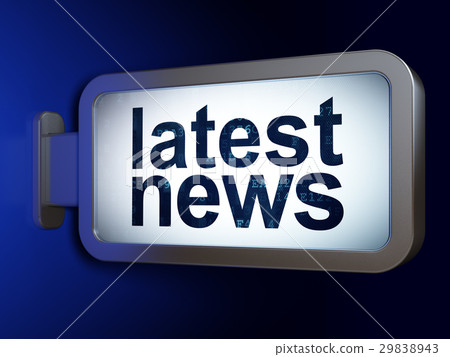 News concept: Latest News on billboard background 29838943