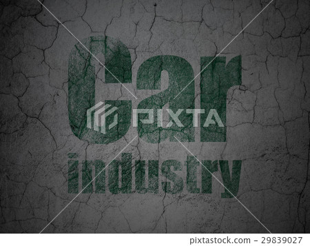 Industry concept: Car Industry on grunge wall Industry concept: Car Industry on grunge wall 29839027