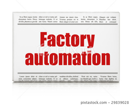 Manufacuring concept: newspaper headline Factory Manufacuring concept: newspaper headline Factory 29839028
