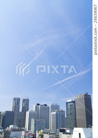 Tokyo Urban Scenery Shinjuku High-rise Building City Sky Copy Space Tokyo Urban Scenery Shinjuku High-rise Building City Sky Copy Space 29839067