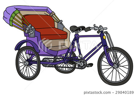 Violet cycle rickshaw 29840189