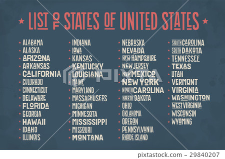 List of states of United States of America 29840207