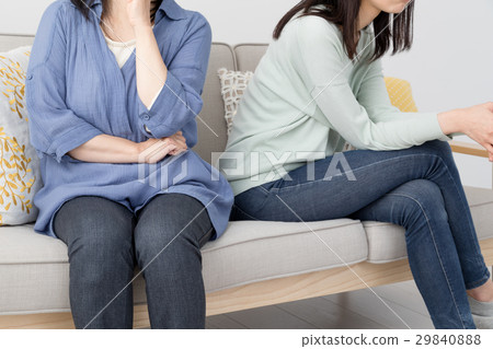 Parent and child fighting, mother and daughter 29840888