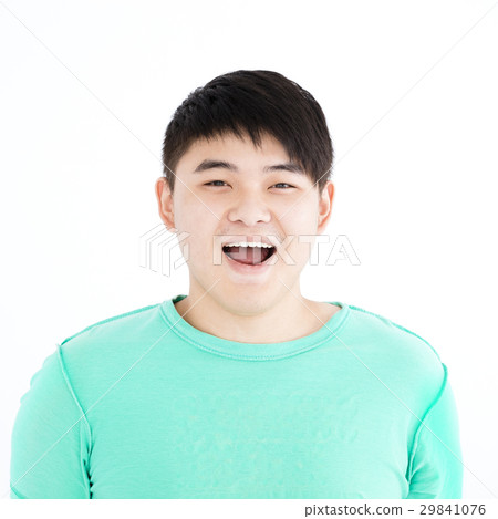 closeup happy asian young man face portrait 29841076