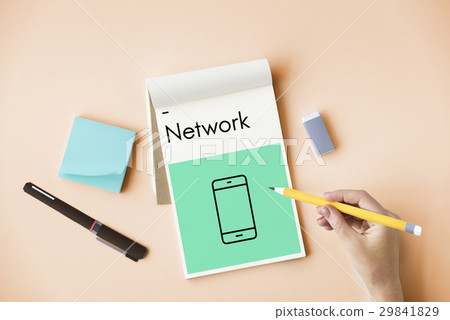 Mobile Phone Telecommunication Social Network Connection 29841829