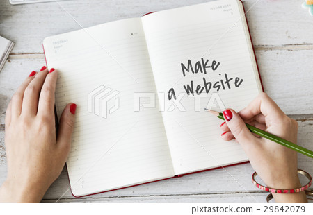 Make a Website Web Development Social Media Networking Concept Make a Website Web Development Social Media Networking Concept 29842079