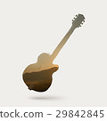 electric guitar silhouette 29842845