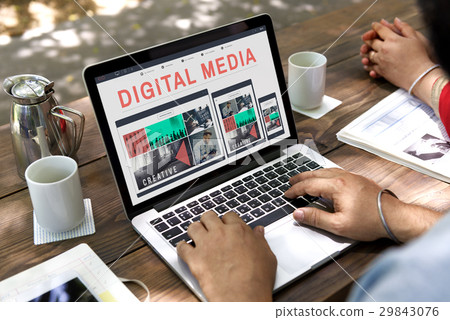 Digital Media Connecting Internet Network WWW Concept Digital Media Connecting Internet Network WWW Concept 29843076