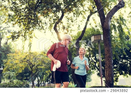 Senior Adult Couple Exercise Fitness Strength 29843892