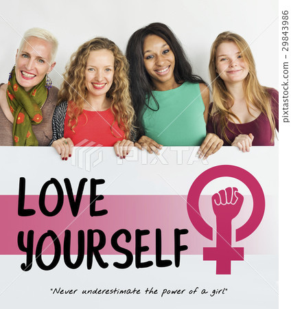 Women Girl Power Feminism Equal Opportunity Concept 29843986