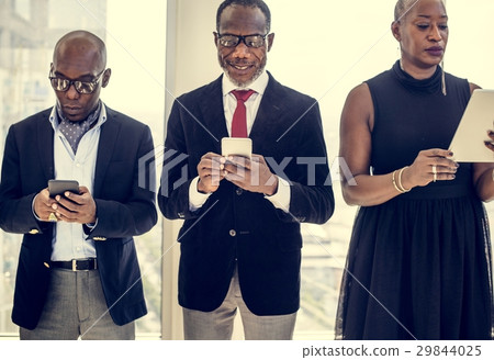 Diverse Business People Use Digital Devices 29844025