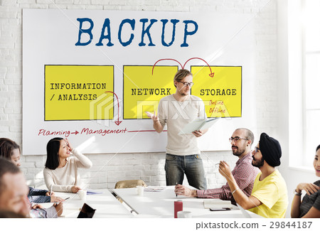 Technology Network Data Management Icon 29844187
