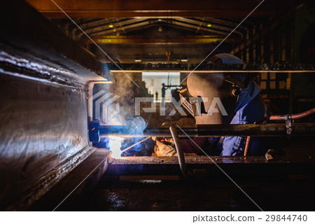 Welding steel structures and bright sparks 29844740