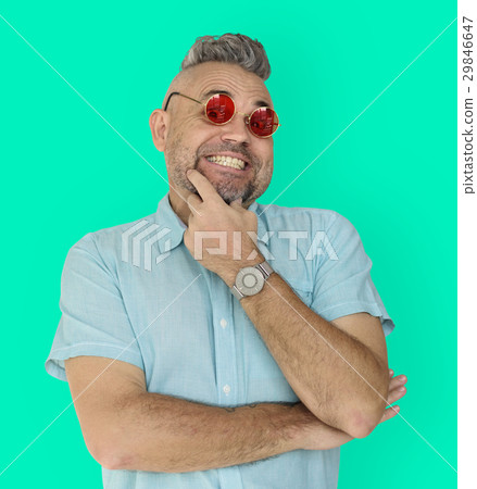 Man Smiling Happiness Studio Portrait Man Smiling Happiness Studio Portrait 29846647