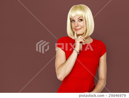 Caucasian Blonde Female Posing Adorable 29846979