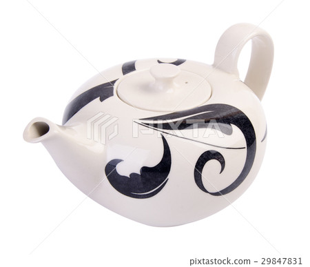 tea pot, ceramic teapot on background. tea pot, ceramic teapot on background. 29847831