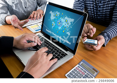 SCM Supply Chain Management concept doing business SCM Supply Chain Management concept doing business 29849006