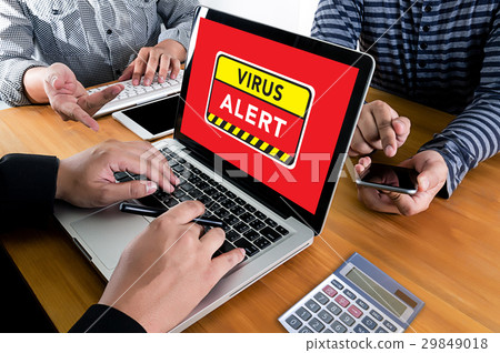 Virus Alert Warning Digital Browsing Concept 29849018