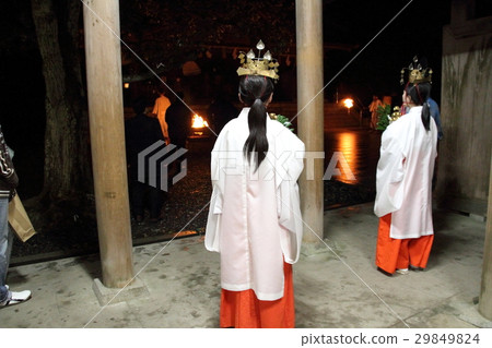 藍色Shibakigi神道教晚會美穗神社 29849824