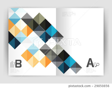 Minimalistic square brochure or leaflet business 29850856