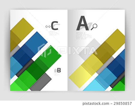 Set of front and back a4 size pages, business Set of front and back a4 size pages, business 29850857