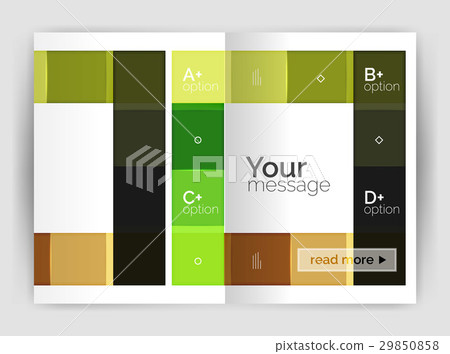 Geometrical brochure a4 business template 29850858