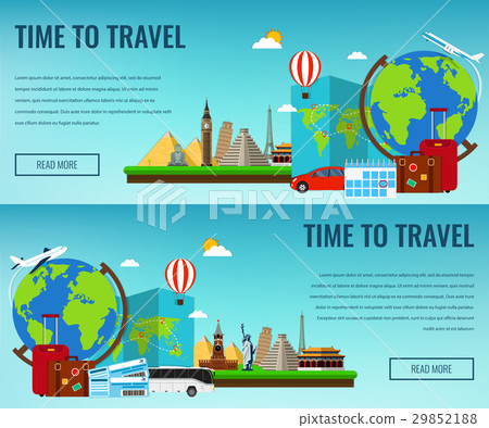 Travel composition with famous world landmarks 29852188