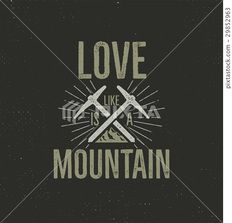 Hand drawn climbing vintage label tee shirt design Hand drawn climbing vintage label tee shirt design 29852963