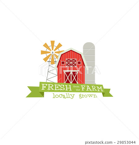 Fresh from the Farm concept logo. Template with 29853044