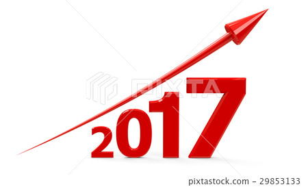 Red arrow up with 2017 Red arrow up with 2017 29853133