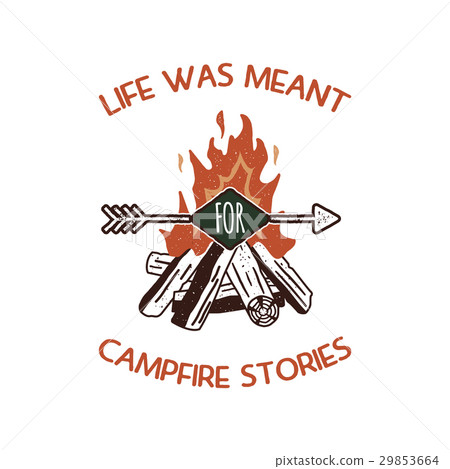 Vintage adventure Hand drawn label design. "The 29853664