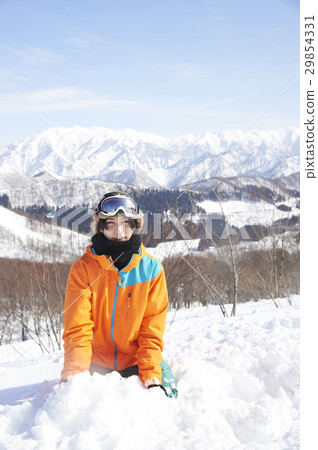 Ski resort men portrait 29854331