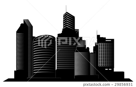 Dubai city silhouette 29856931