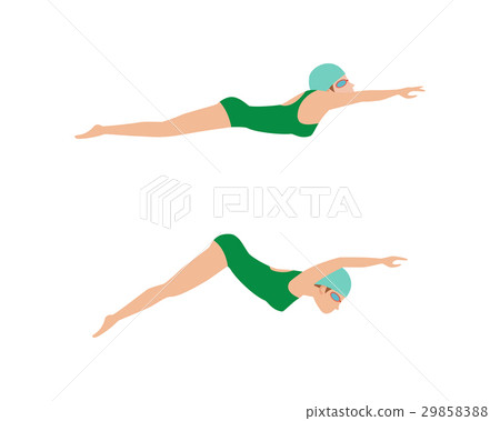 Vector illustration of swimming style scheme Vector illustration of swimming style scheme 29858388