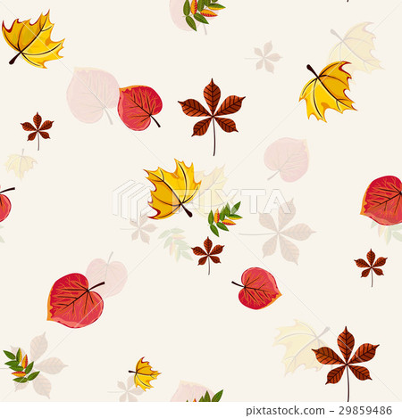 Autumn raster seamless pattern. 29859486