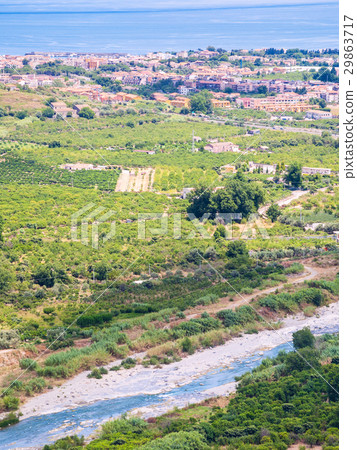 above view of river Alcantara and Recanati 29863717