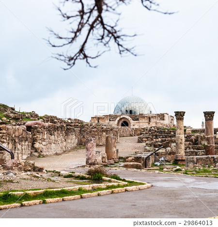 view of ancient Umayyad Palace at Amman Citadel 29864013