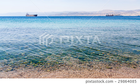 clean water near urban beach of Aqaba city clean water near urban beach of Aqaba city 29864085