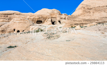 tombs and caves at Bab as-Siq road to Petra 29864113